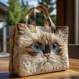 Borsa Trapuntata gatto bianco dagli occhi blu – Capiente e Leggera