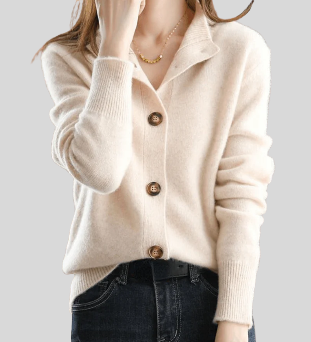 Stéphanie | Cardigan in Cashmere Stile Retro