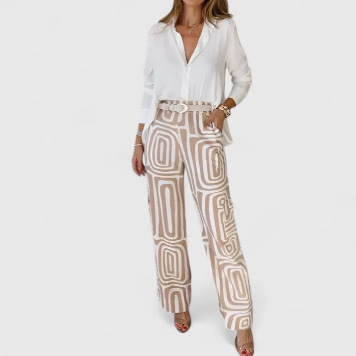 Kira | Elegante Completo a Due Pezzi con Cintura Gratuita Inclusa