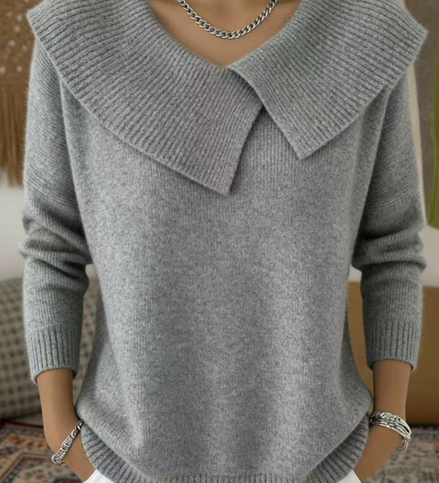 Giuliana™ | Maglia Calda con Colletto Morbido