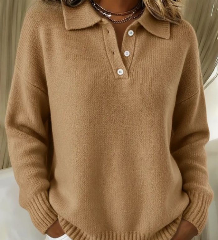 Amalia™ | Maglione polo casual da tutti i giorni