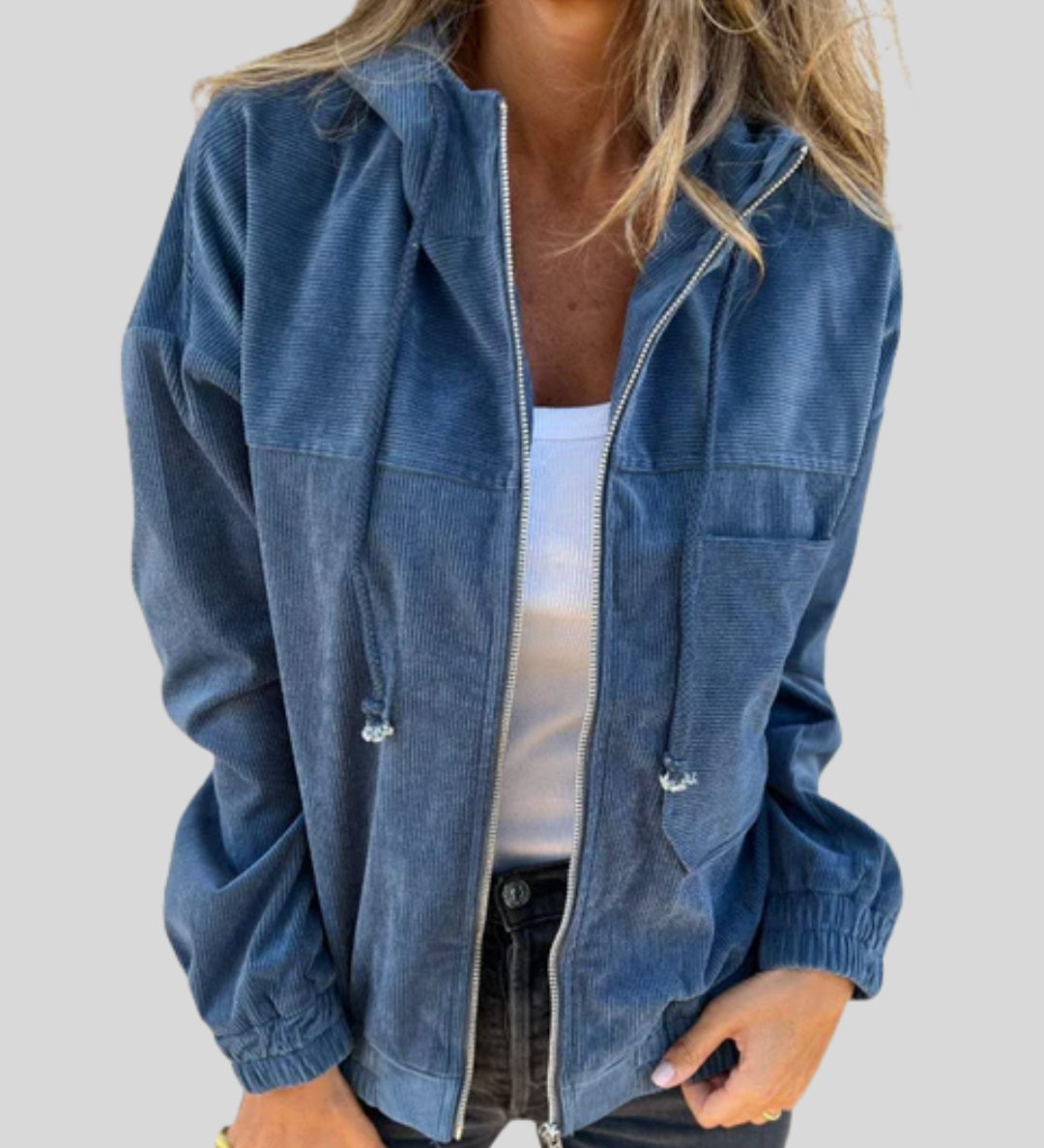 Delphine | Gilet zip morbido