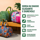 Borsa da viaggio trapuntata con fantasia solare NCU0PT9365