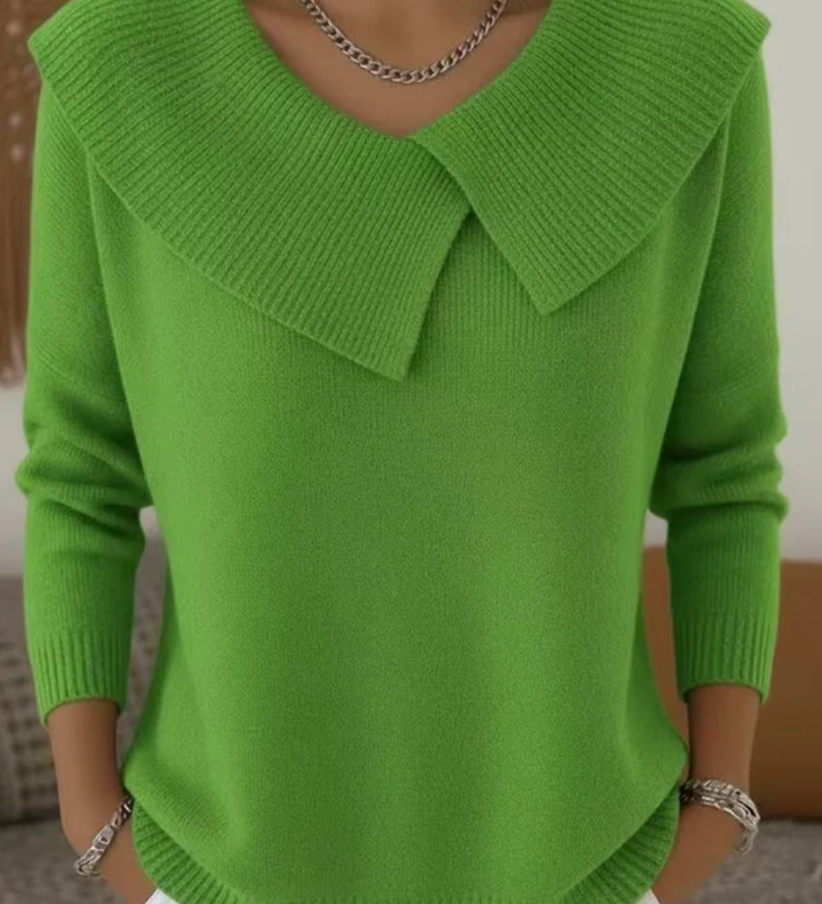 Giuliana™ | Maglia Calda con Colletto Morbido