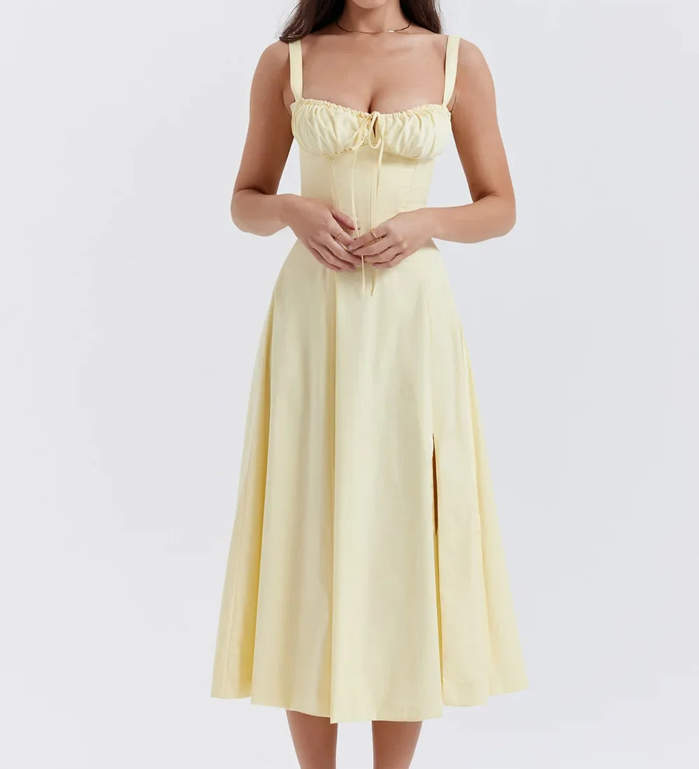 Odette - Abito estivo con gonna a tubino boho da donna