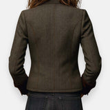 Darinka™ | Giacca elegante in tweed con dettagli in velluto