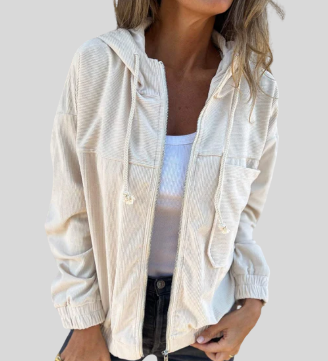 Delphine | Gilet zip morbido