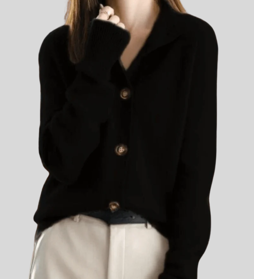 Stéphanie | Cardigan in Cashmere Stile Retro