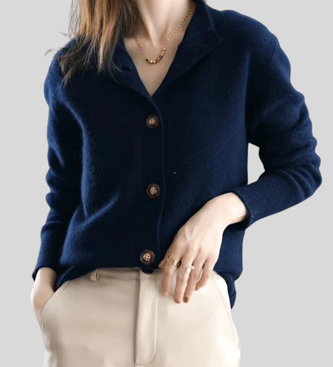Stéphanie | Cardigan in Cashmere Stile Retro