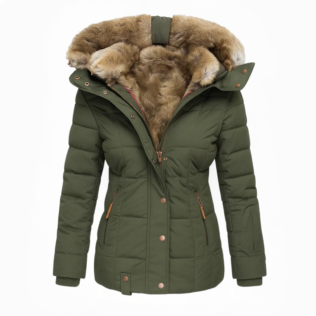 Valentina™ | Cappotto Invernale Foderato in Pelliccia