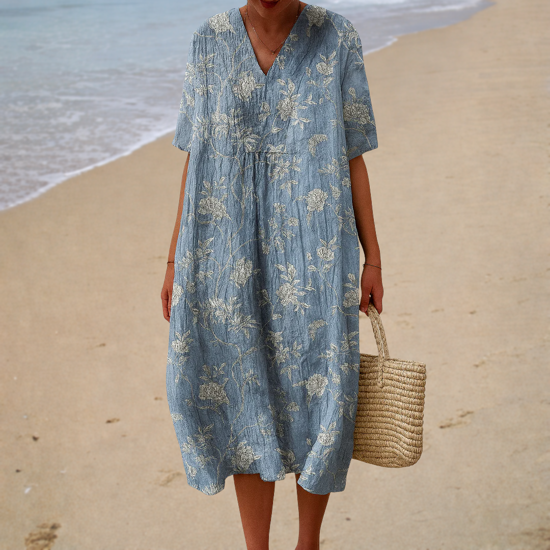 Linea - Abito Estivo Stampato Flattering
