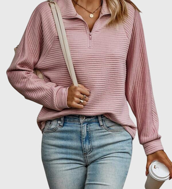 Christine | Maglione elegante a mezza zip
