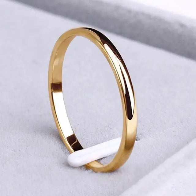 Anello semplice in oro e argento