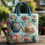 Borsa™ Trapuntata con Motivo Floreale