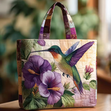 Borsa imbottita realizzata a mano con uccellini