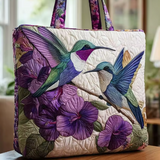 Borsa imbottita realizzata a mano con colibrì