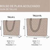 Borsa da Spiaggia Trapuntata Tartaruga nell’Oceano – L e XL