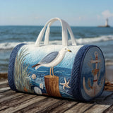 Borsa da viaggio a tracolla trapuntata con gabbiano NCU0PT9025