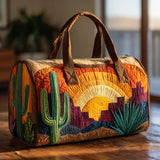 Borsa da viaggio trapuntata con alba nel deserto NCU0XD411