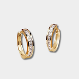 Pauline – Eleganti orecchini in oro e cristallo