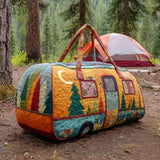 Borsa da viaggio imbottita con camper nel bosco NCU0NT9692