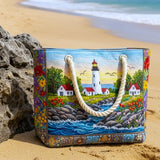 Borsa Mare e Viaggio Trapuntata Luce del Faro