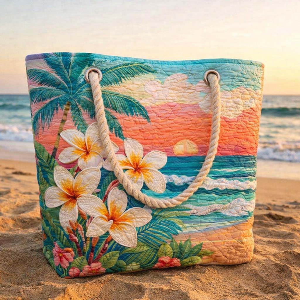 Borsa Mare e Viaggio Trapuntata Spirito Tropicale
