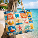 Borsa Mare Patchwork Eleganza Estiva – Capiente e Leggera