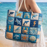 Borsa Mare Trapuntata Vita Marina – Capiente e Leggera