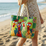 Borsa Mare Trapuntata Gallina Variopinta – Idea Regalo
