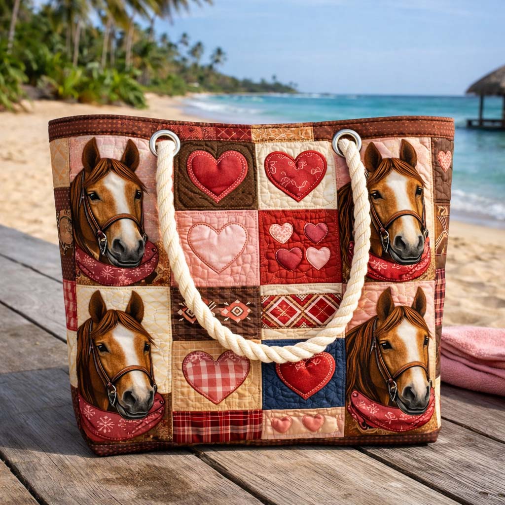 Borsa Mare Trapuntata Cavallo della Prateria – Idea Regalo