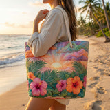 Borsa Mare Patchwork Alba Tropicale – Capiente e Leggera