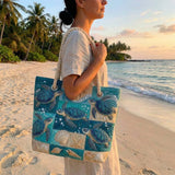 Borsa Mare Patchwork Baia delle Tartarughe – Capiente e Leggera