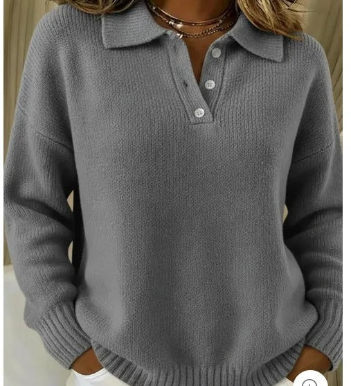 Amalia™ | Maglione polo casual da tutti i giorni