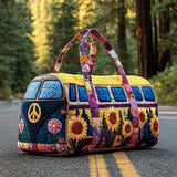 Borsa da viaggio trapuntata con furgoncino hippie colorato NCU0DV7520