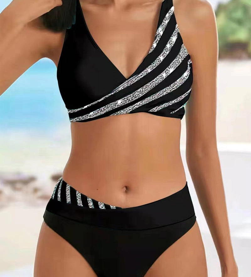 Mona | Bikini stampato in tonalità calde