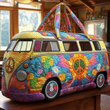 Borsa da viaggio trapuntata con furgoncino hippie NCU0VT250