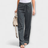 Loreen - Pantaloni in Lino Leggeri