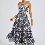 Melanie - Abito cut-out con halter
