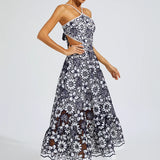 Melanie - Abito cut-out con halter