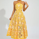 Melanie - Abito cut-out con halter