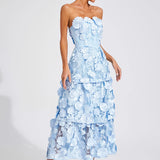 Marcia - Abito con spalle scoperte e fiori