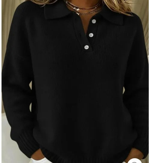Amalia™ | Maglione polo casual da tutti i giorni