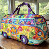Borsa da viaggio trapuntata con fantasia boho elegante NCU0PT8951