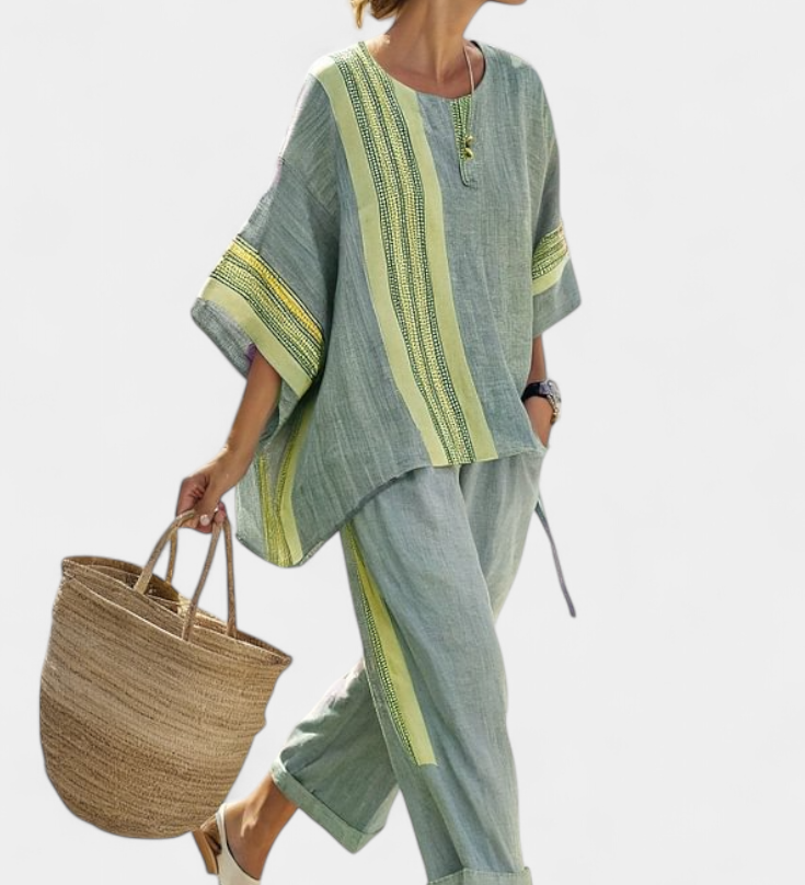 Lorena - Completo Boho in Lino e Bambù