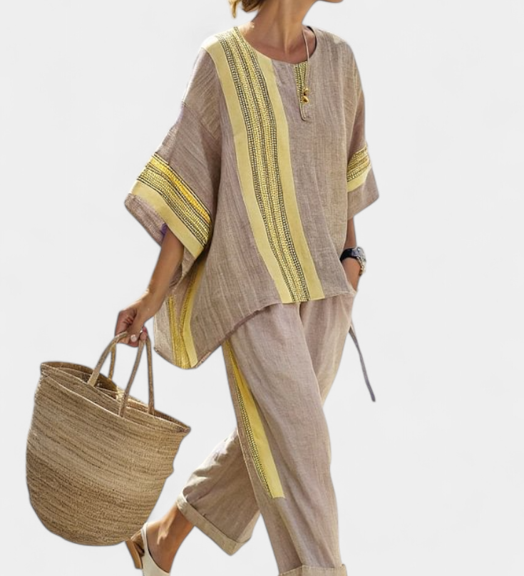 Lorena - Completo Boho in Lino e Bambù
