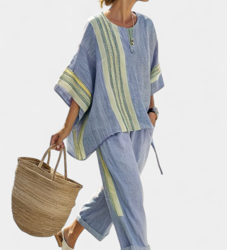 Lorena - Completo Boho in Lino e Bambù