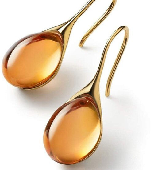 Orecchini in Cristallo d'Oro e Argento
