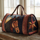 Borsa da viaggio trapuntata con cavallo di prateria NCU0XD406