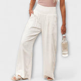 Thearya - Pantaloni Larghi in Lino Casual